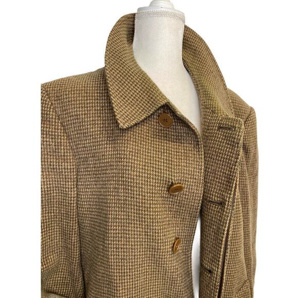 vintage Caesar IM Prorsum men Brown Wool Straight Cut Long Coat Genuine Alpaca - Picture 11 of 14